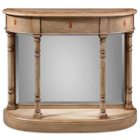 Ilario Console Table with Mirror Background